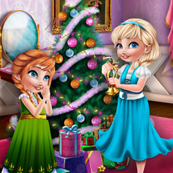 Sisters Christmas Room Prep 